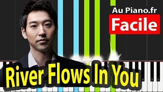 River Flows In You Yiruma  Tutorial Piano FACILE Learn in 1hour Slow notes [upl. by Blain530]