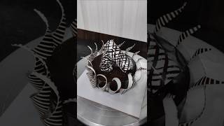 Simple chocolate cake decoration ideas chocolatecake shorts youtubeshorts viralvideo trending [upl. by Doomham602]