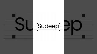 Crafting Sudeeps Logo Typography amp Rounded Corners Magic [upl. by Mell]