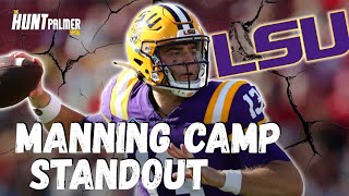 LSU QB1 Garrett Nussmeier Shines at Manning Passing Academy  Tigers Next Heisman Winner [upl. by Milli]