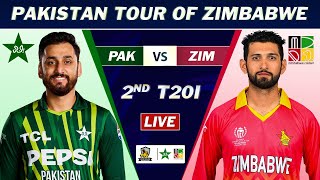 PAKISTAN vs ZIMBABWE 2nd T2O Match LIVE COMMENTARY  PAK vs ZIM T20 MATCH LIVE [upl. by Ahseina634]