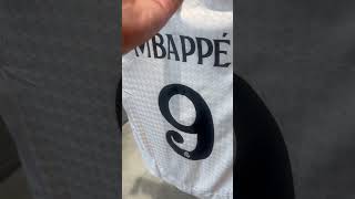 Camiseta Real Madrid Aunthentic 20242025 9 Kylian Mbappe [upl. by Salahcin]