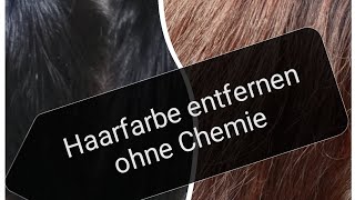 Schwarze Intensivönung aus den Haaren entfernen mit Vitamin C😉 [upl. by Hillel]