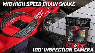 Milwaukee M18 Chain Snake 75 281922 amp M18 Inspection Camera 100 Flex 297222  Use At Same Time [upl. by Dadelos]