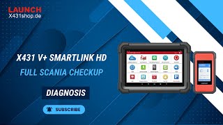 How to use Launch X431 HD V SmartLink HD Doing a full SCANIA checkup [upl. by Ezarras]