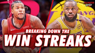 LeBrons Triple Double Streak An Apology to Wemby and the Rolling Rockets  The Dunker Spot [upl. by Annoyik]