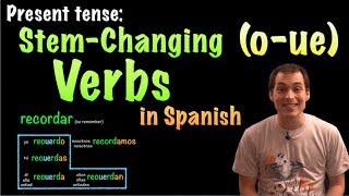 01066 Spanish Lesson  Present Tense  OUE Stemchanging verbs [upl. by Enrev]