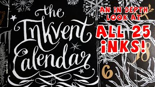 Inkvent Black ALL INKS  ink advent calendar review [upl. by Wolpert]