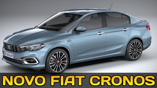 NOVA GERAÇÃO DO FIAT CRONOS VEM PARA O BRASIL ESSE ANO PARA COMPETIR COM ONIX PLUS e LOGAN [upl. by Seravart]