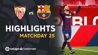 Highlights Sevilla FC vs FC Barcelona 02 [upl. by Leahkim]