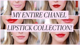 MY ENTIRE CHANEL LIPSTICK COLLECTION [upl. by Errot938]