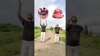 wow cake 🎂🤪 wait for the end twist 😂 shorts funnyshorts funnyvideo [upl. by Barra]