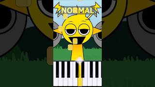 Simon Theme Incredibox Sprunki Retake  Normal Vs Horror on piano [upl. by Chadbourne]