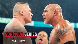 FULL MATCH Goldberg vs Brock Lesnar Survivor Series 2016 [upl. by Kauslick]