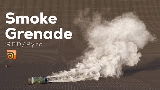 Smoke Grenade Tutorial  Houdini Tutorial  Project File  Eng Sub [upl. by Ludlew393]