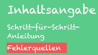 Wie schreibe ich eine Inhaltsangabe Die Inhaltsangabe Schritt für Schritt 7  9 Klasse [upl. by Jecon448]