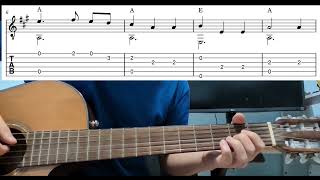 The More We Get Together  Easy Fingerstyle Guitar Playthrough Tutorial Lesson With Tabs [upl. by Uri]