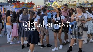 Oktoberfest Munich 2023  Oktoberfest Germany walking tour 4k [upl. by Anitnamaid]