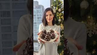 HEALTHY CHOCOLATE ALMOND PINECONES  RECIPE IN DESCRIPTION [upl. by Kcerred]