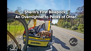 Sherms First Bikepacking Trip An Overnighter to Peaks of Otter [upl. by Madelle]