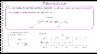 Lernvideo Zehnerpotenzen [upl. by Ttocserp]