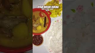 Ayam Masak Kurma Makan dgn Kubis Goreng tambah Sambal Belacan MANTAP💥 cook foodie [upl. by Randa287]