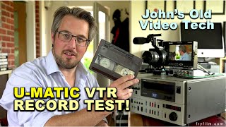 1970s Sony UMatic Video Tape Recorder Test vs HD [upl. by Aicenra]