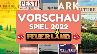 Feuerland Neuheiten Vorschau zur SPIEL 2022 in Essen [upl. by Atiugal501]