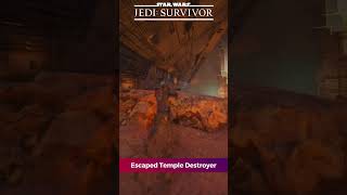 Escaped Temple Destroyer jedi jedisurvivor starwarsjedisurvivor ps5 [upl. by Wiebmer797]