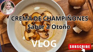 🍁🍄Receta Deliciosa Crema de Champiñonesvlog vlogs recipe cooking lunchideareceta food [upl. by Arytas]