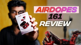 Boat Airdopes 161 Review  Deadpool Edition  Best TWS Under ₹1000 [upl. by Olegnalehcim]