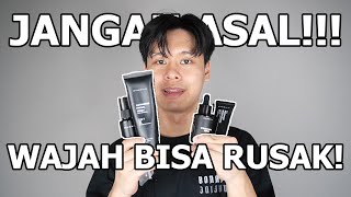 Urutan amp Cara Pakai Skincare Pria YANG BENAR REVIEW JUJUR ONESKIN [upl. by Akahs]