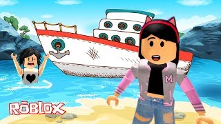 Roblox  FUGINDO DO NAVIO COM MINHA MÃE Escape the Cruise Ship Obby  Luluca Games [upl. by Eca744]