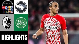 SC Freiburg vs FC ST Gallen Freundschaftsspiel Highlights [upl. by Zelma]