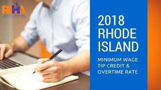 2018 Rhode Island Minimum Wage Calculations [upl. by Frasco]