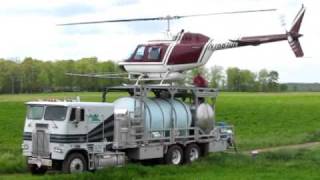 Spraying with a Helicopter [upl. by Nas]