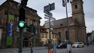 D Erlangen Germany Sights and Sounds of the City Center October 2017 [upl. by Christye]