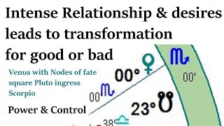 Astrology Nov 28Dec 4 2023 Venus w Nodes of Fate sq Pluto ingress Scorpio  Mercury ingress Cap [upl. by Asiret]