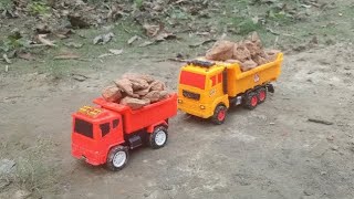 Dumper truck unloading Bricks  mini truck  Drum truck  JM TOYS CLAB [upl. by Rehptosirhc392]