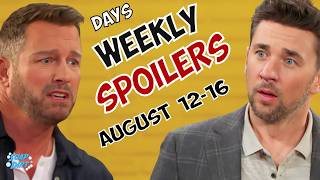 Days of our Lives Weekly Spoilers Aug 1216 Brady Framed amp Chad’s Desperate dool daysofourlives [upl. by Llenel269]