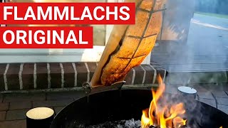 ♨️ GRILLBLITZ Flammlachs super lecker vom Flammlachsbrett BBQ Tutorial Rezept Lachs vom Grill [upl. by Macmullin]