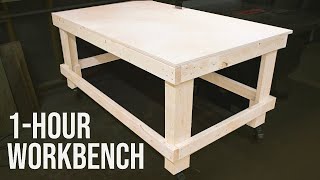 The 1Hour Workbench  Outfeed Table  Woodworking DIY [upl. by Are]