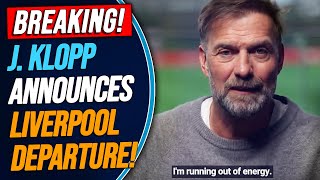 BREAKING JURGEN KLOPP TO LEAVE LIVERPOOL [upl. by Erdua]