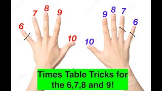 Memorizing The Upper Number in the Times Table Magical Tricks [upl. by Asenav967]