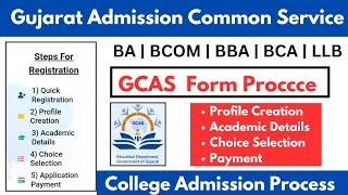 Gujarat Admission Common Service  GCAS Admission Process  GCAS Admission Process 2024 [upl. by Ahtar632]