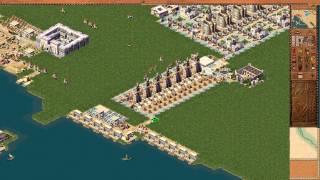 Pharaoh Walkthrough Mission 38  Cleopatras Alexandria Alexandria 3 25 [upl. by Eiddet]