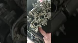 Honda cb350 carb removal [upl. by Sokairyk]