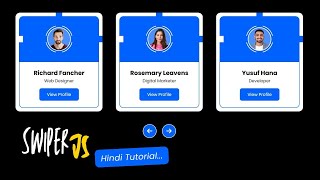 Create Slider Using Swiper JS  SwiperJS Hindi Tutorial  HTML CSS amp JS For Beginners [upl. by Corabella672]