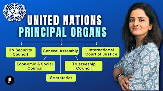 United Nations Organs and Their Functions  Structure amp Functions of UN  India at United Nations [upl. by Ahsait]