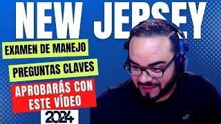 🔴 EXAMEN TEORICO DE MANEJO NEW JERSEY 2024 I Aprobarás con estas preguntas 🔥 🔥 🔥 [upl. by Essie]